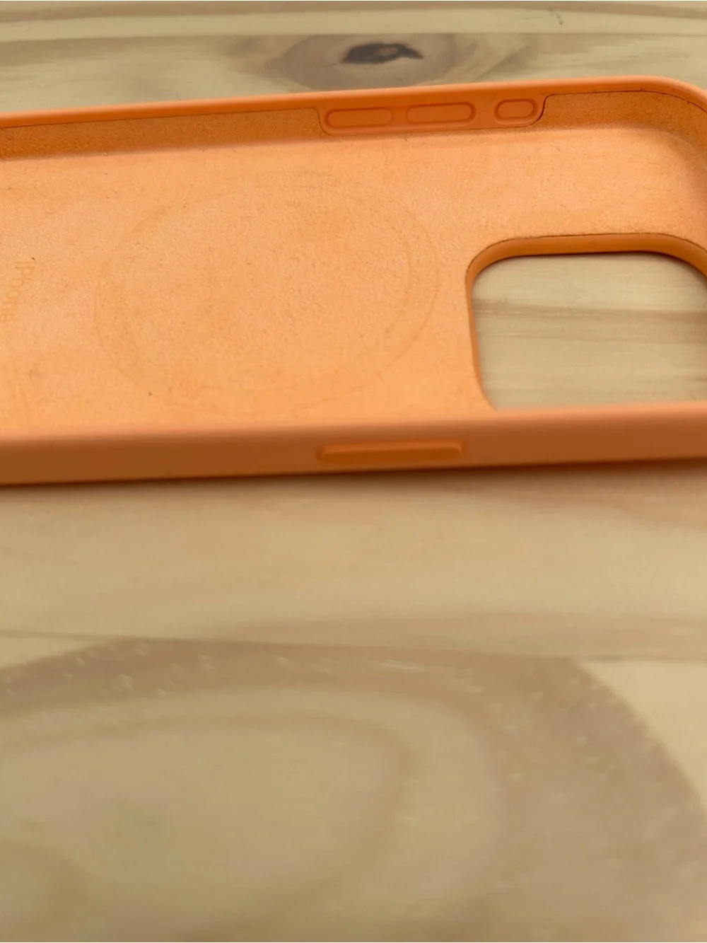 Apple Silicone MagSafe Case for iPhone 15 Pro Orange Sorbet